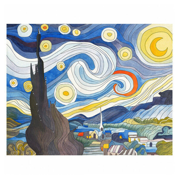 Vincent van Gogh - Sternennacht Vincent van Gogh - Sternennacht